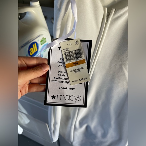 White Mini Dress - Picture 3 of 4